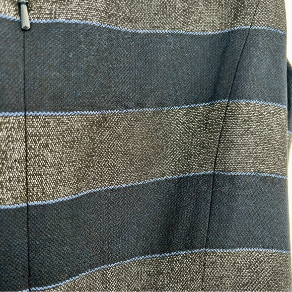 Delete Brooks Brothers Red Fleece Striped Metallic Sleeveless Knee Length Dress - Picture 3 of 11